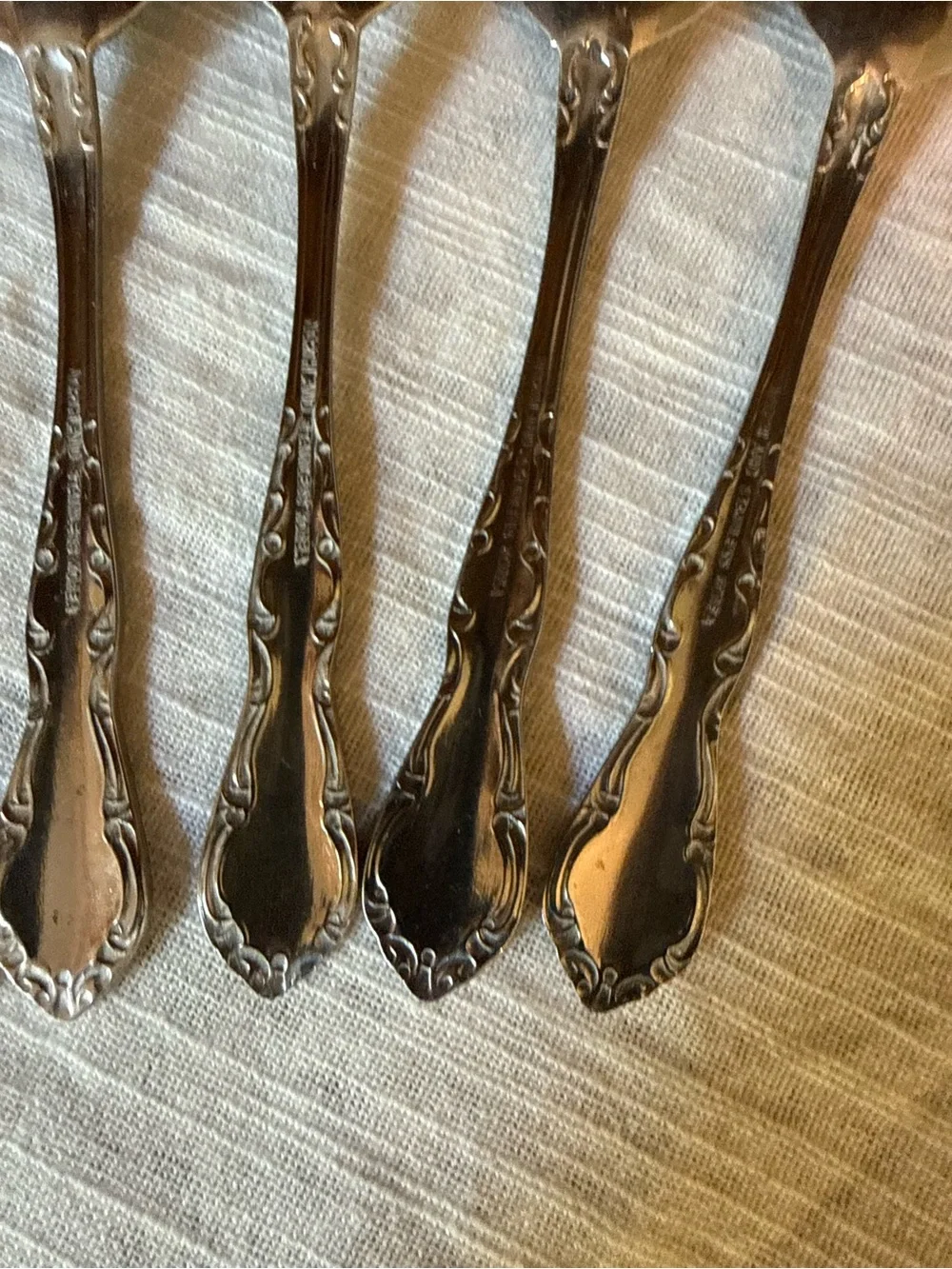 Vtg Oneida Northland Teaspoons Dinner Spoons 6”- Set of 6